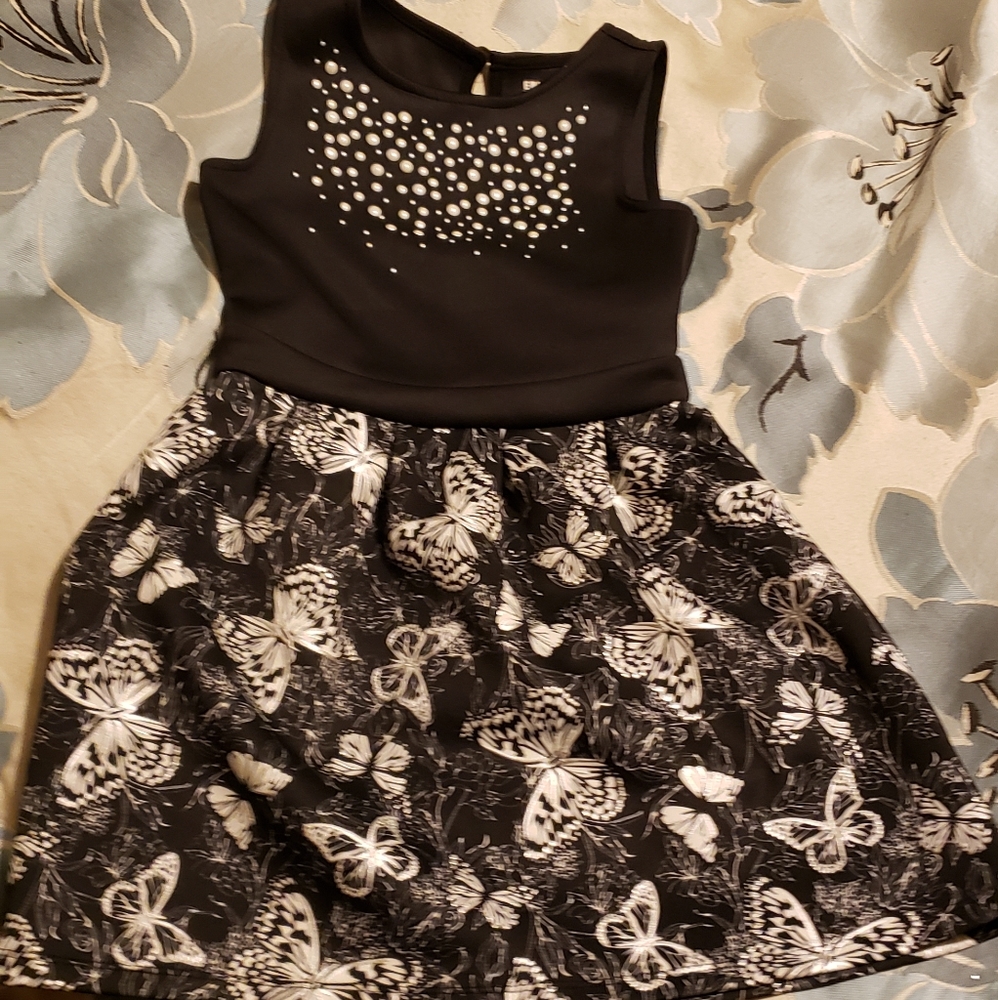 Butterflies and Pearls party dress